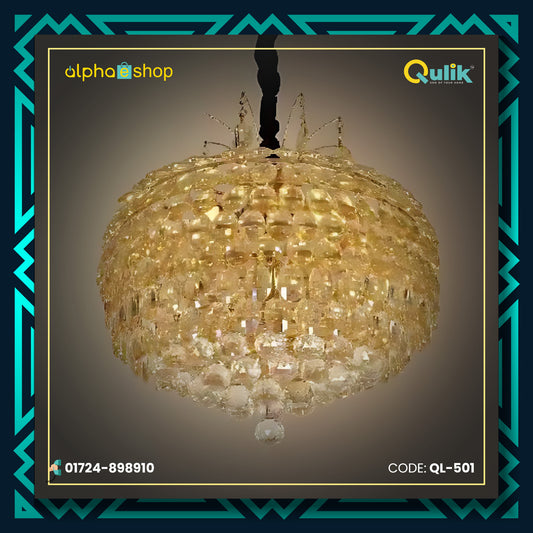 Qulik Modern Nordic Chandelier Decorative Hanging Crystal Apple LED Ceiling Light (QL-501)