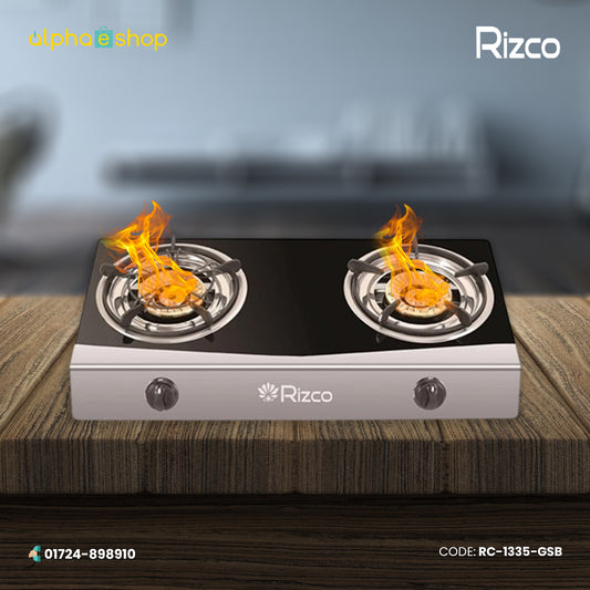 Rizco Gas Burner 27" RTZ 305 (Black & Silver) RC-1335-GSB