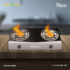 Rizco Gas Burner 27" RTZ 305 (Black & Silver) RC-1335-GSB