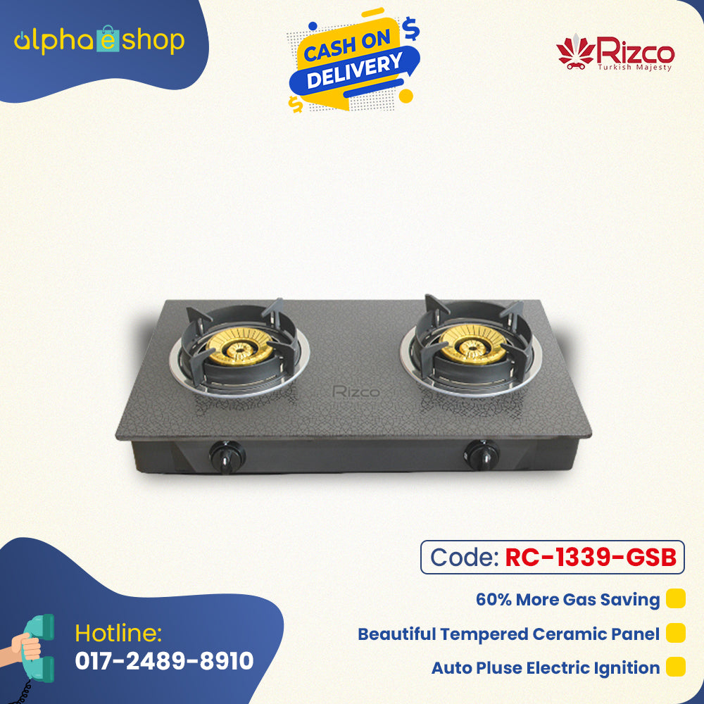 Rizco Gas Burner 28.5" RTZ 302 (Black) RC-1339-GSB