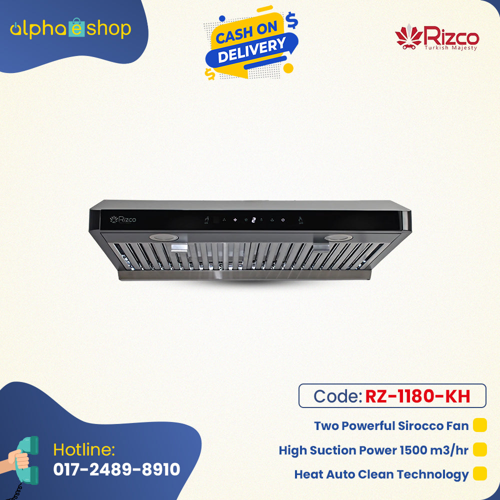 Rizco Kitchen Hood 30" RZ BL Fiesta 75 (Black) RZ-1180-KH