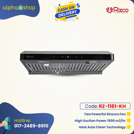 Rizco Kitchen Hood RZ BL Fiesta 90 | RZ-1181-KH