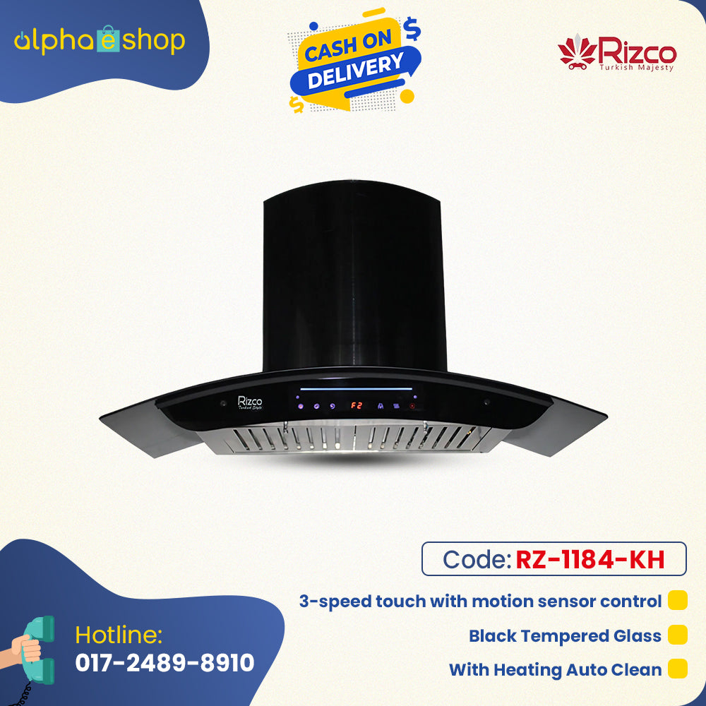 Rizco Kitchen Hood 36" RZHC 905 (Black) RZ-1184-KH