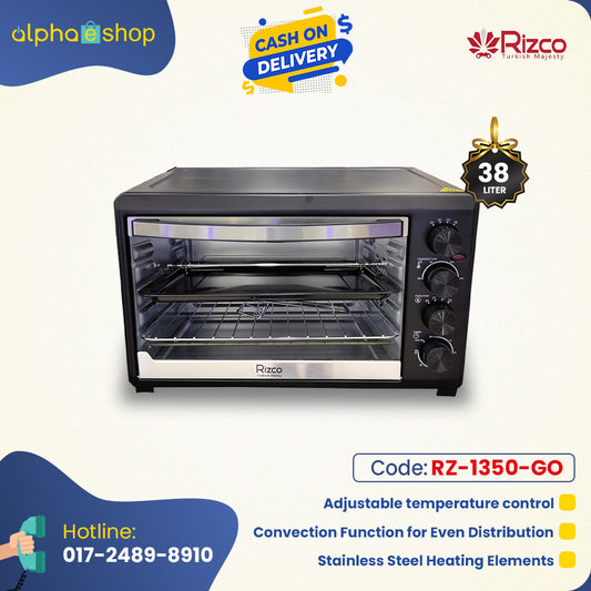 Rizco Electric Oven REO 38" (Black) RZ-1350-GO