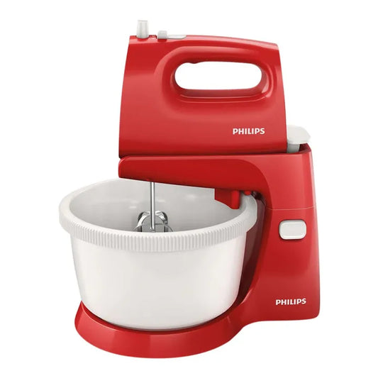 Philips HR1559 Hand Mixer/Egg Beater With Bowl (Red) PH-1115-HM