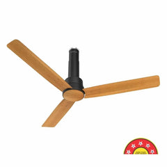 Havells Elio Prime BLDC - 1200mm 100% Copper BLDC RF Remote four mode Ceiling Fan (Pine Wood Matte Black) H-298