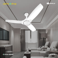 Havells Stealth Under Light 50" Remote Ceiling Fan (White ) H-179