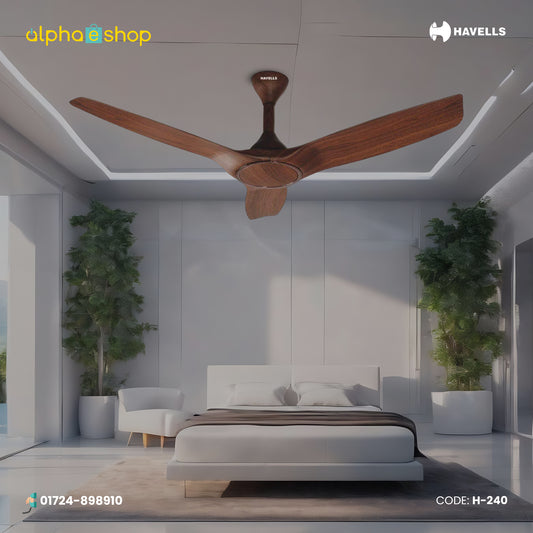 Havells Stealth Wood 50"  Ceiling Fan (Walnut) H-240