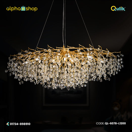 Qulik Luminous Branch Luxury Decorative Chandelier Pendant Hanging Lights (QL-P6078-L1200)