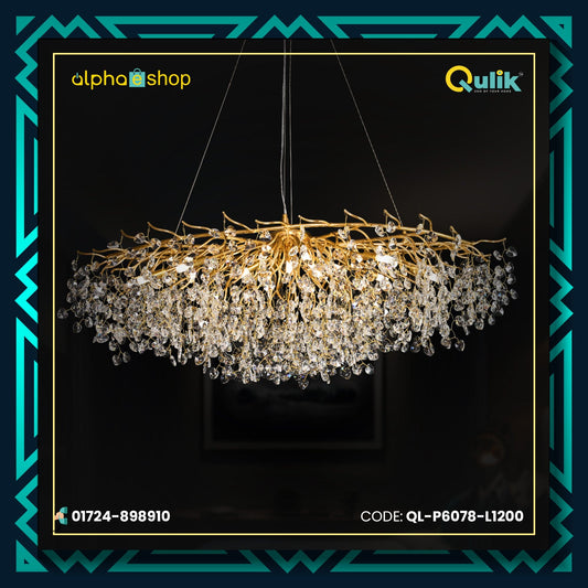 Qulik Luminous Branch Luxury Decorative Chandelier Pendant Hanging Lights (QL-P6078-L1200)