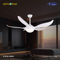 Yamada Alpha 52" White under light Remote Ceiling fan Y-504