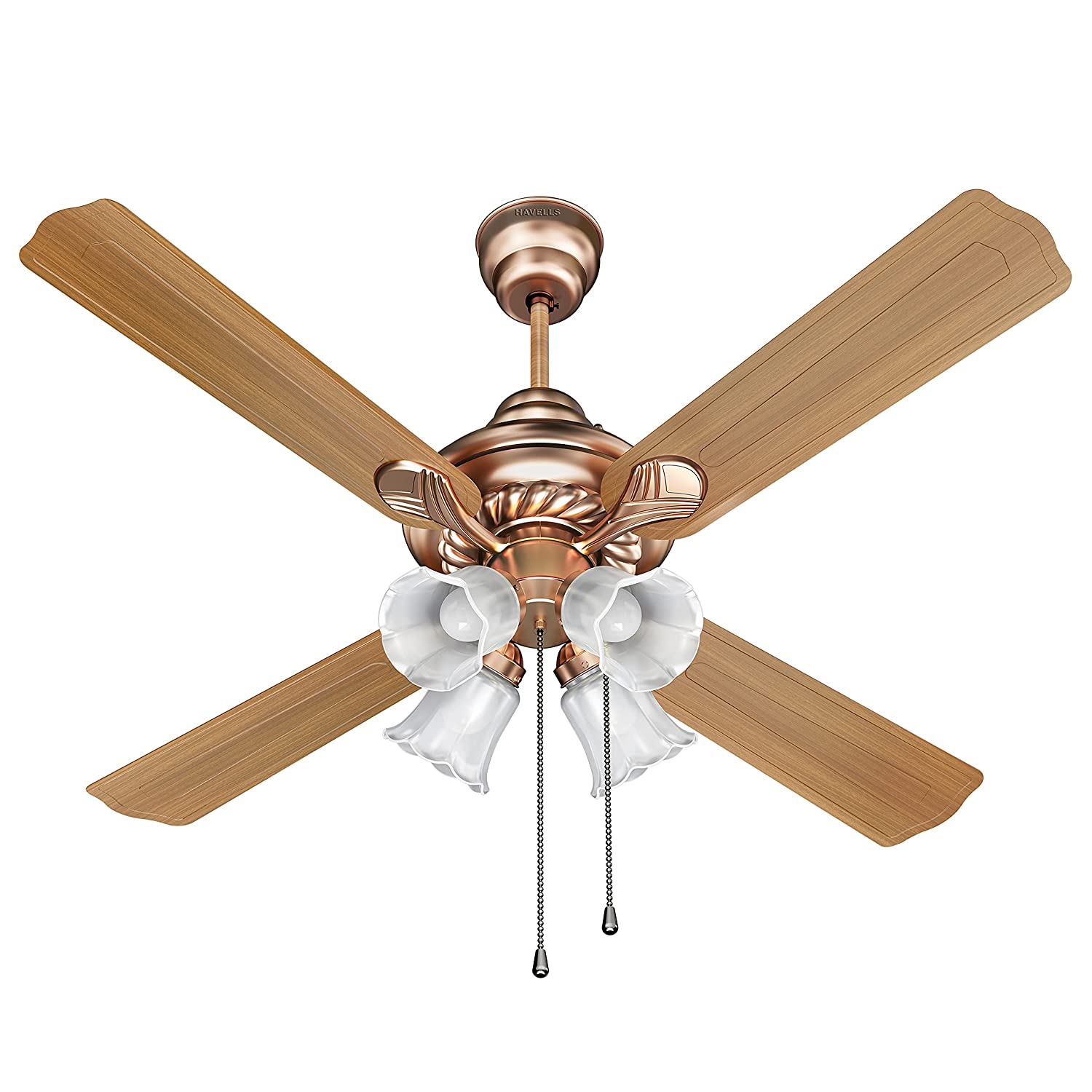 Havells Florence Underlight 48" Ceiling Fan (Walnut Black Antique Copper)