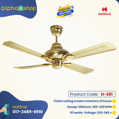 Havells Florence 48" Ceiling Fan (Nickel Gold) H-261