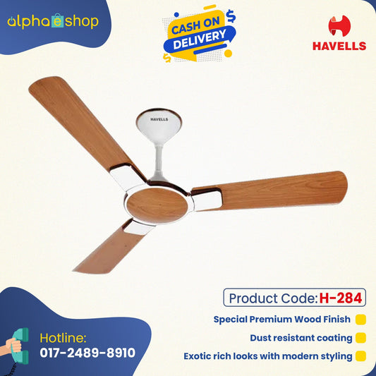 Havells ENTICER 48" Ceiling Fan ( Vineer ) H-284