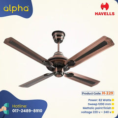 Havells Florence 48'' (Black Antique Copper) H-229