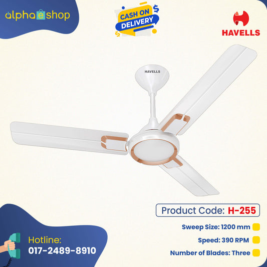 Havells GLAZE 48″ (Pearl White Copper) H-255