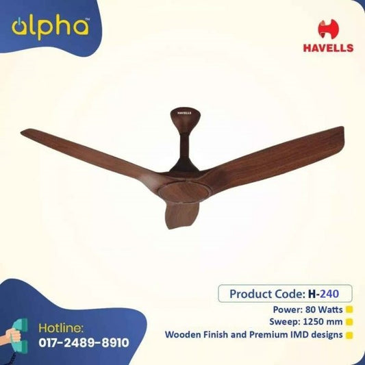 Havells Stealth Wood 50″ Smart Ceiling Fan (Walnut) H-240