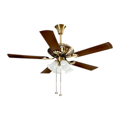 Crompton Jupiter 48" Decorative Ceiling Fan with Lights (Brass) C-214