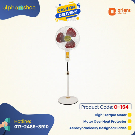 Orient Floor Supreme 16'' Stand Fan O-164 - Ceiling Fan - Best Ceiling Fan Price in Bangladesh  | Alphaeshop.store