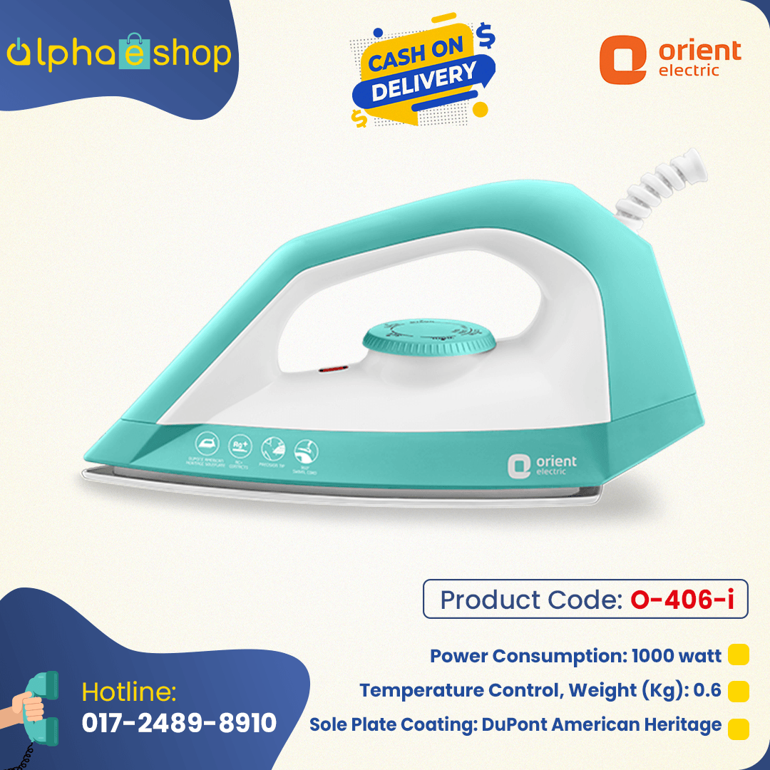 Orient Inspiro Dry Iron 1000w