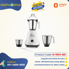 Orient Adele 900W 3 Jars Mixer Grinder  (White)  O-1004-MG