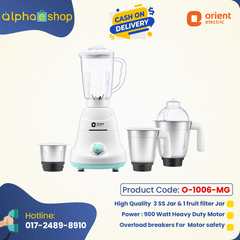 Orient Kitchen Kraft  900 W  4 Jars Mixer Grinder  (White)  O-1006-MG