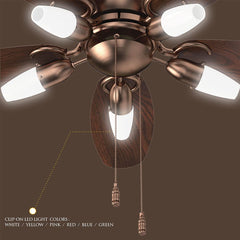 Polycab Superia SP02 48"  Designer Underlight Ceiling Fan (Antique Copper Rosewood)  PC-101