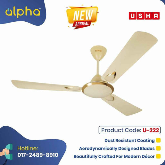 Usha Striker Platinum 36 Anti Dust Ceiling Fan (Pearl Ivory Matt) U-222