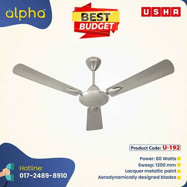 Usha Striker Platinum 56 (Frosty Grey) U-192