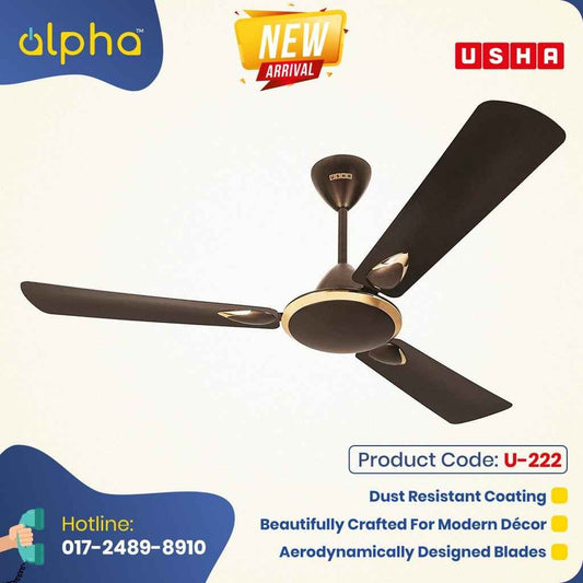 Usha Striker Platinum 56″ (Deep Metallic Brown) U-191