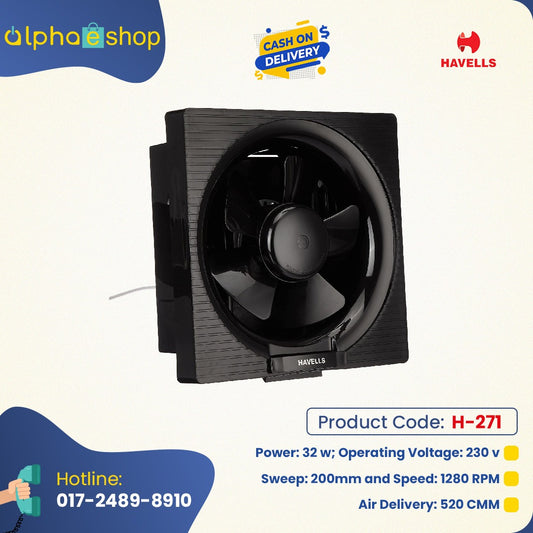 Havells  Ventilair DX 10" Black H-271